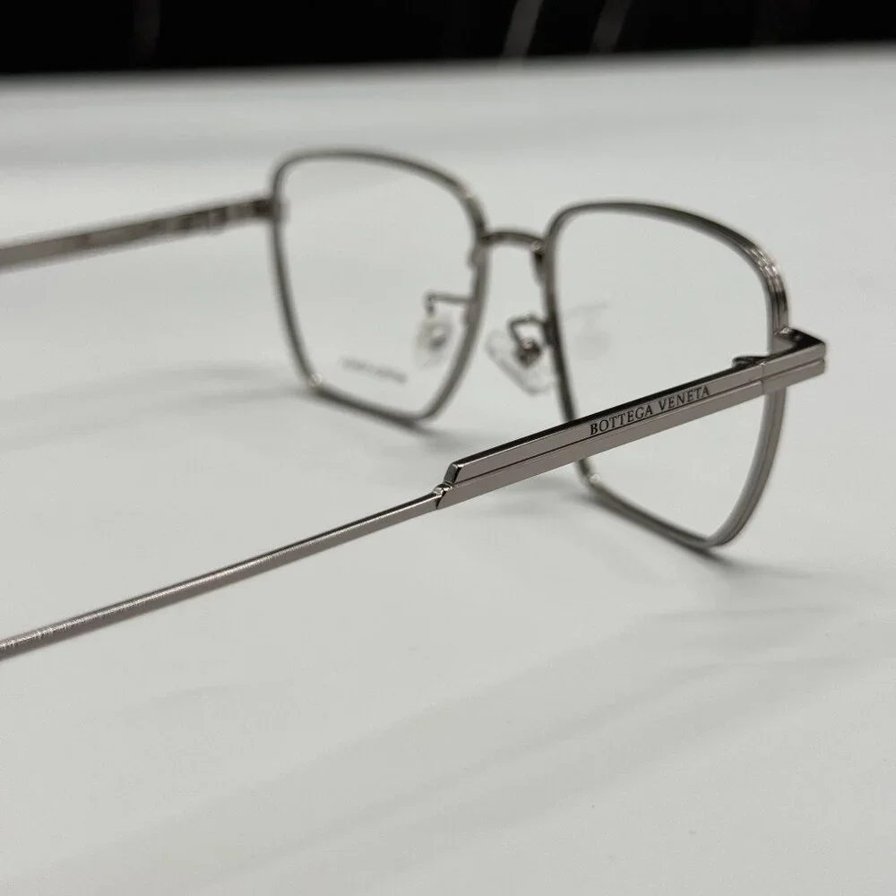 NEW BOTTEGA VENETA BV1015O 003 SILVER UNISEX EYEGLASSES BOTTEGA VENETA